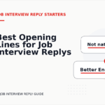 Best Opening Lines for Job Interview Replys