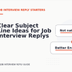 Clear Subject Line Ideas for Job Interview Replys