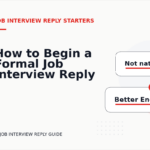 How to Begin a Formal Job Interview Reply