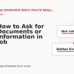 How to Ask for Documents or Information in Job Interview Reply English
