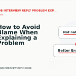 How to Avoid Blame When Explaining a Problem in Job Interview Reply English