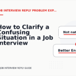How to Clarify a Confusing Situation in a Job Interview Reply