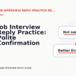 Job Interview Reply Practice: Polite Confirmation Examples