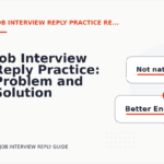 Job Interview Reply Practice: Problem and Solution Replies