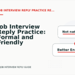 Job Interview Reply Practice: Formal and Friendly Versions