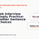 Job Interview Reply Practice: Better Sentence Choices