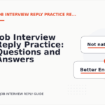 Job Interview Reply Practice: Questions and Answers