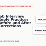 Job Interview Reply Practice: Before and After Corrections