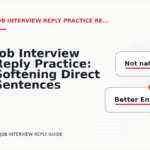 Job Interview Reply Practice: Softening Direct Sentences