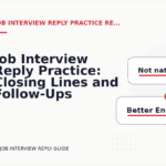 Job Interview Reply Practice: Closing Lines and Follow-Ups